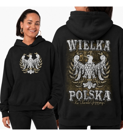 Damska bluza z kapturem WIELKA POLSKA